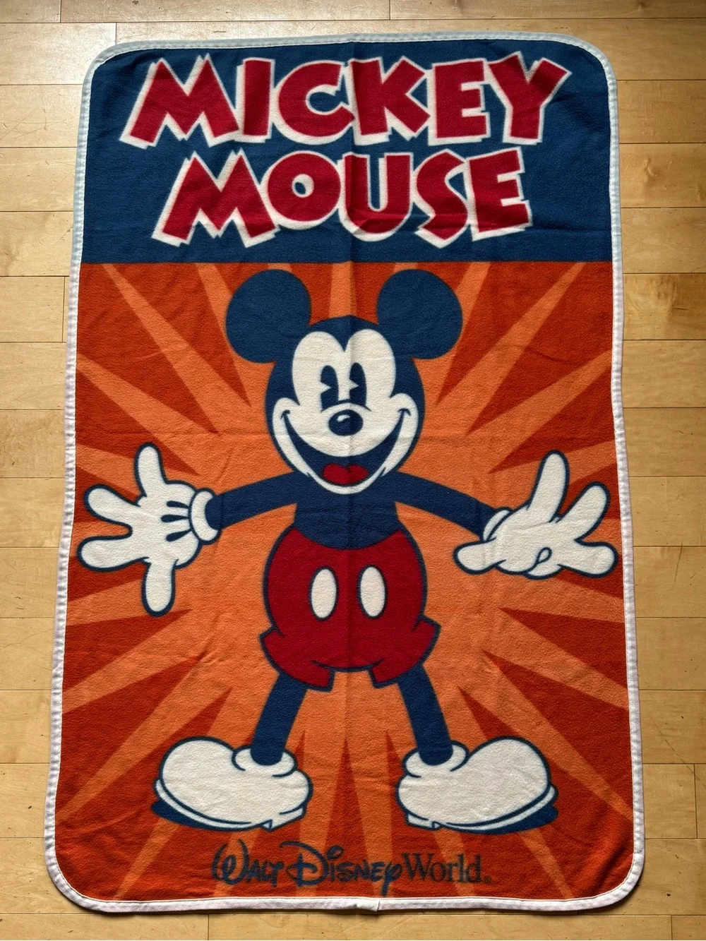 Disney Parks Walt Disney World Mickey Mouse 40X60 Blanket, polyester fleece